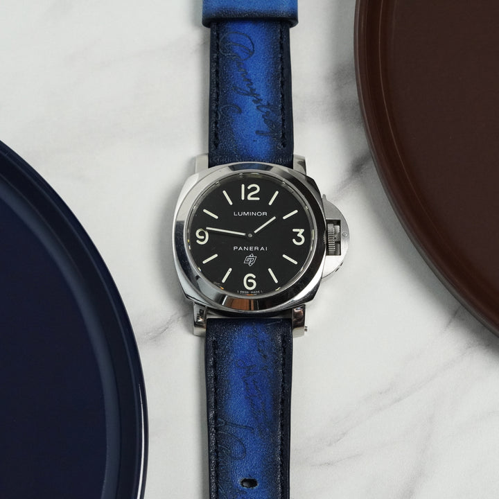 Panerai Luminor Straps - Blue Patina Scritto