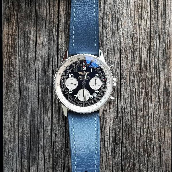 Breitling Straps - Pebble Airforce Blue