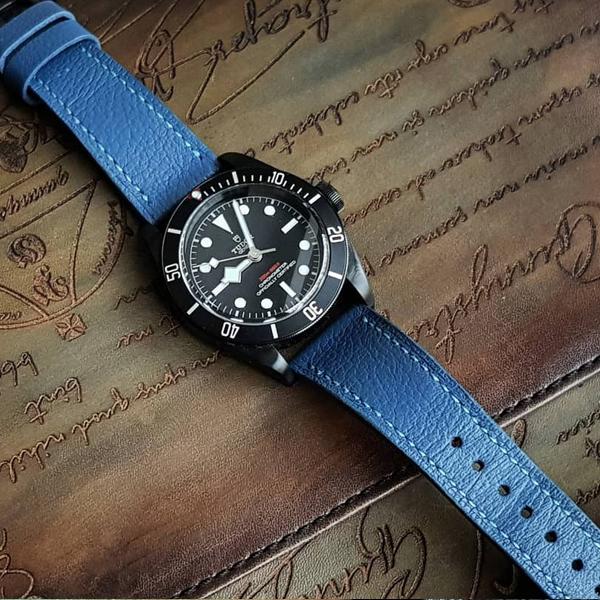 Tudor Straps - Pebble Airforce Blue