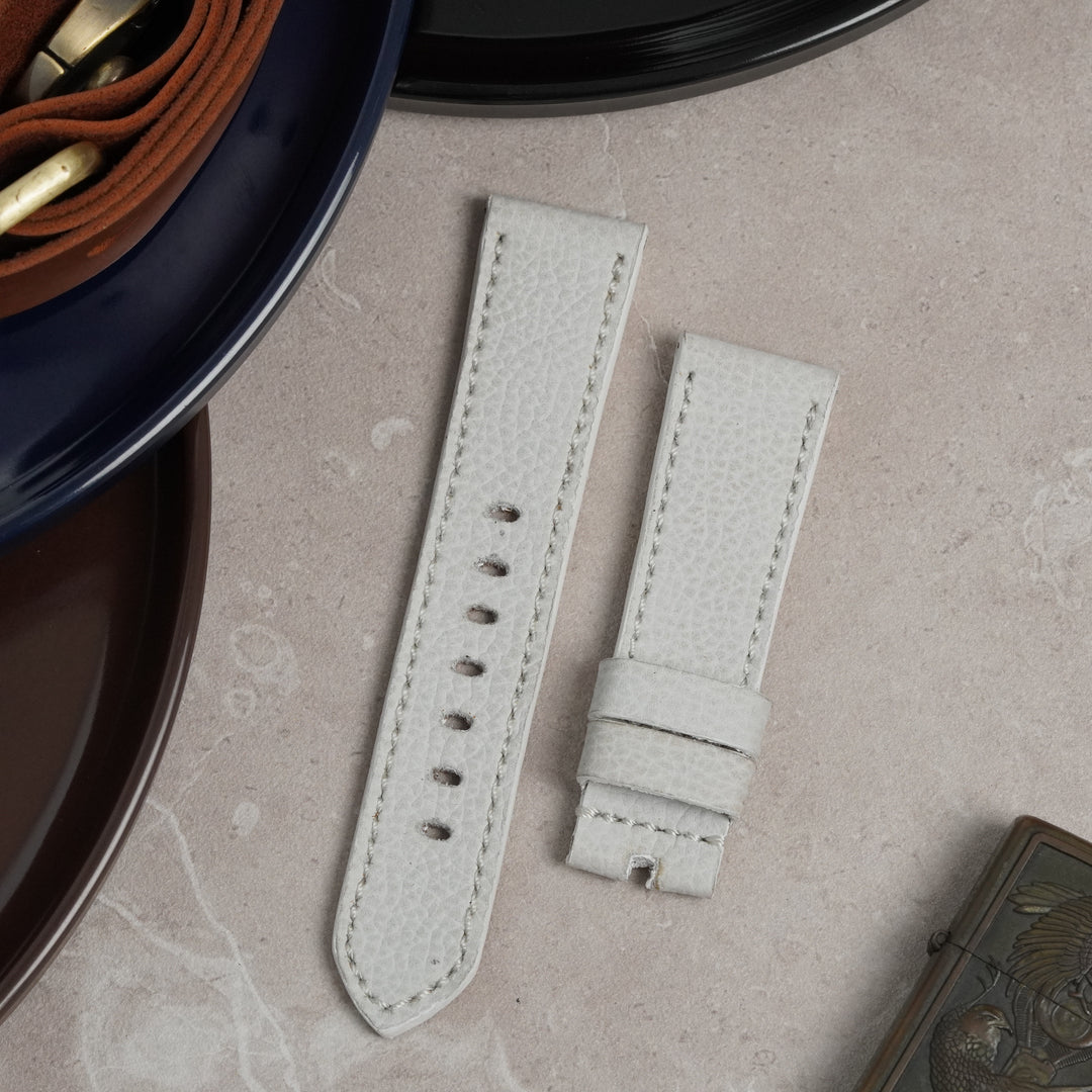 Breitling Straps - Pebble White
