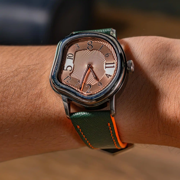 Saffiano Green Orange