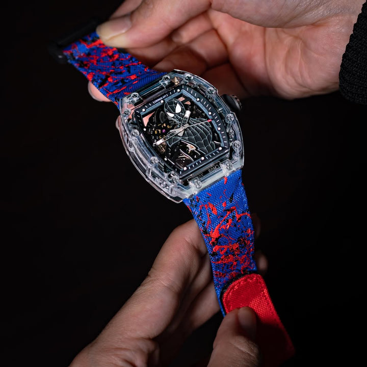 Kevlar Paint Splat Blue Velcro