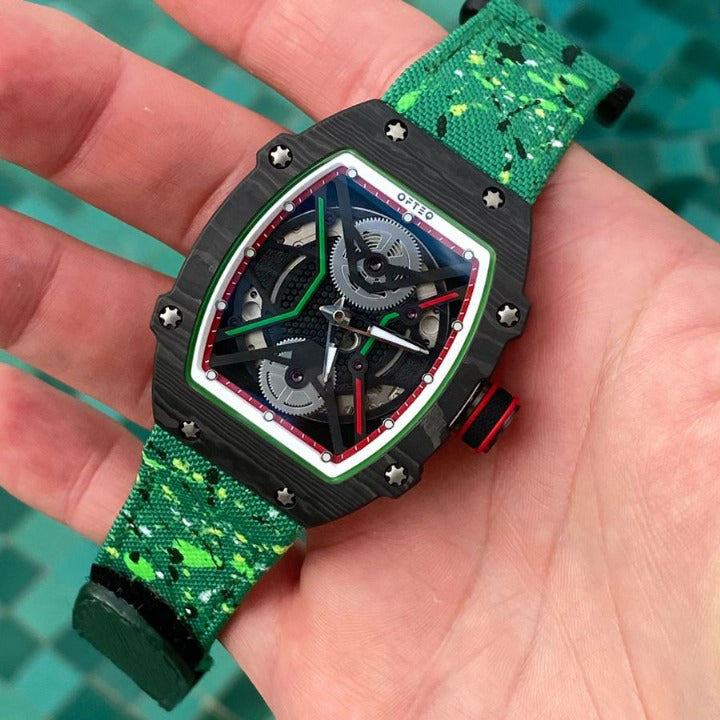 Kevlar Paint Splat Green Velcro