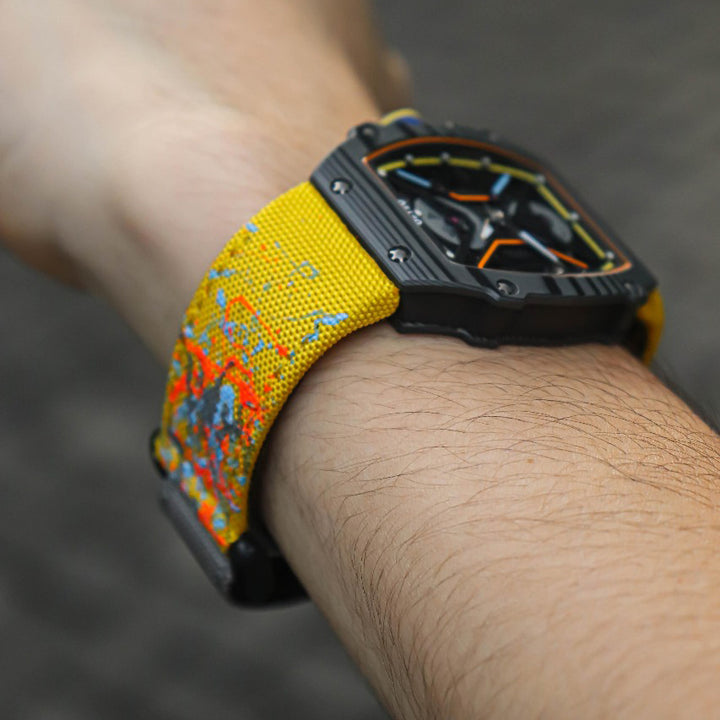 Kevlar Paint Splat Yellow Velcro