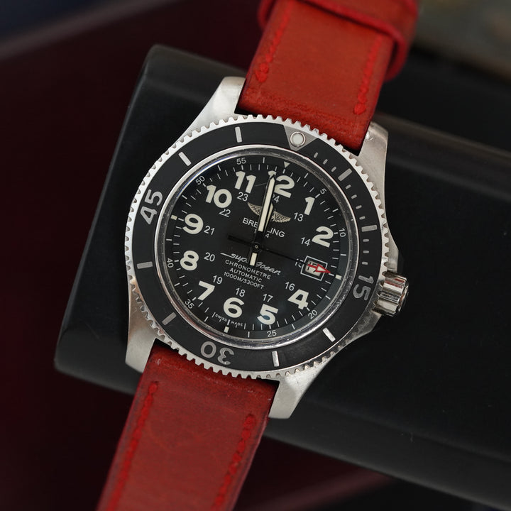 Breitling Straps - Vintage Red