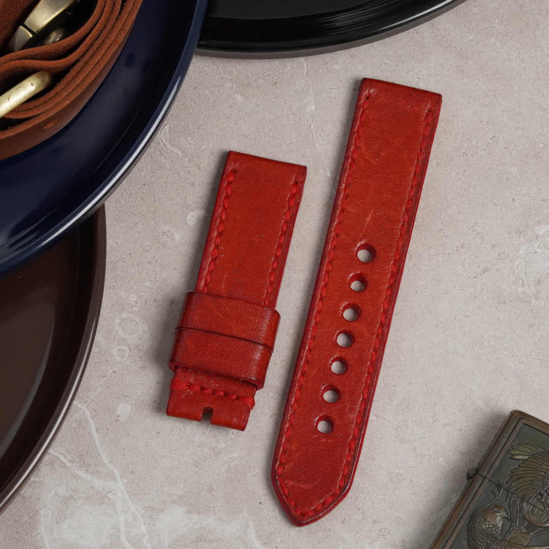 Breitling Straps - Vintage Red
