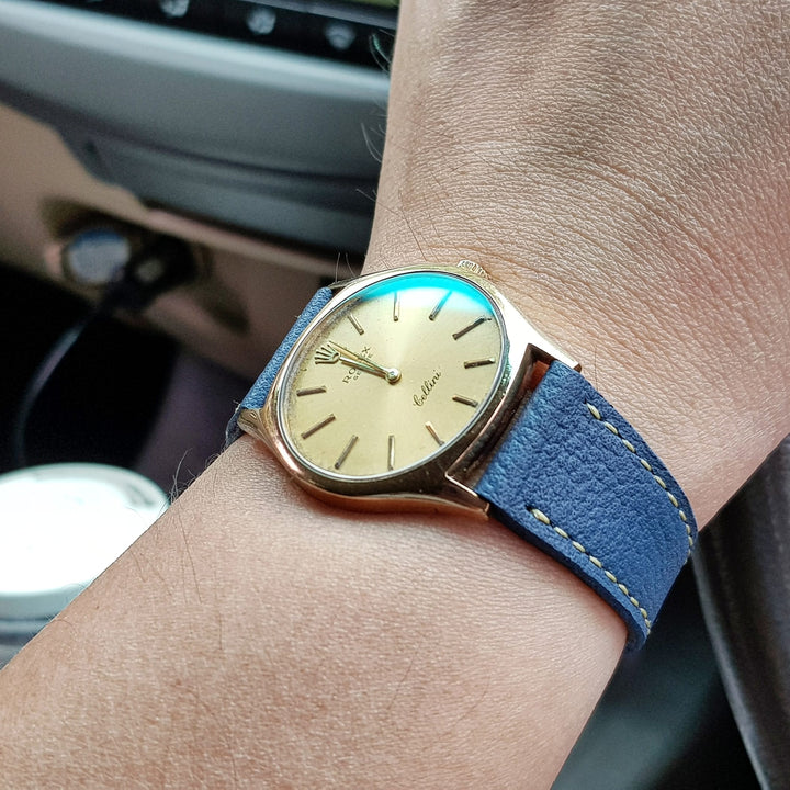 Rolex Straps - Pebble Airforce Blue