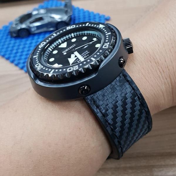 Straps for Seiko Watch - Carbon Fiber by Gunny Strap