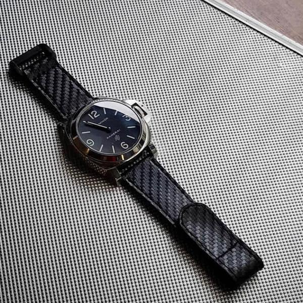 Panerai Straps Velcro Carbon Fiber Gunny Strap