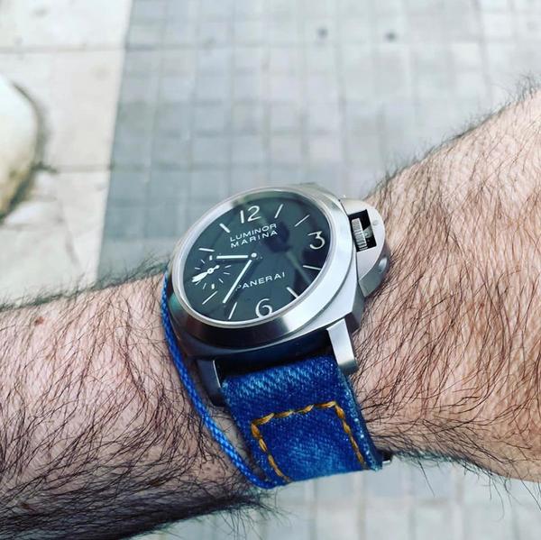 Panerai Straps Denim Wash Gunny Strap