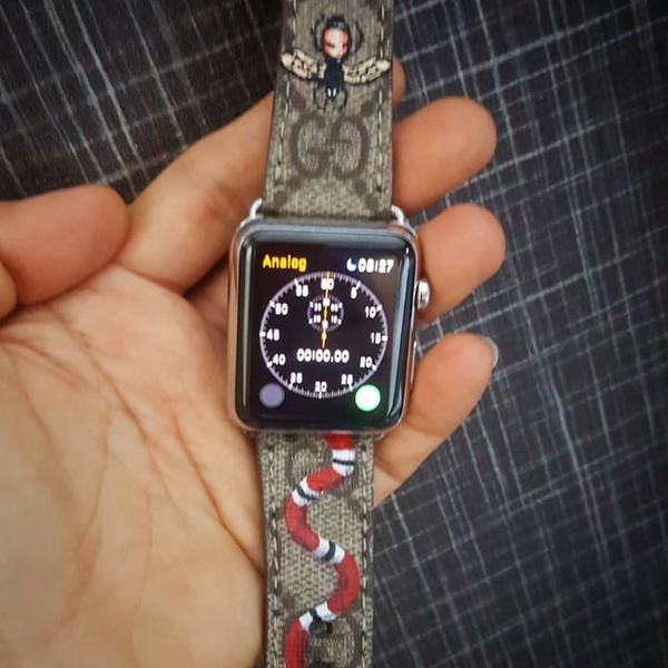 gucci pattern apple watch band