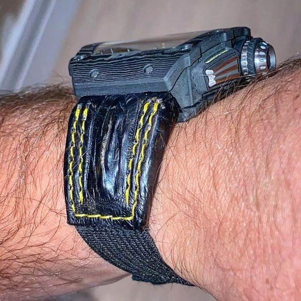 Richard Mille Strap Kolor Black Hornback by GunnyStraps